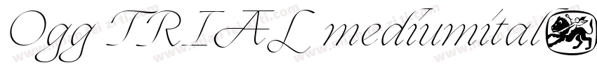 Ogg TRIAL mediumital字体转换